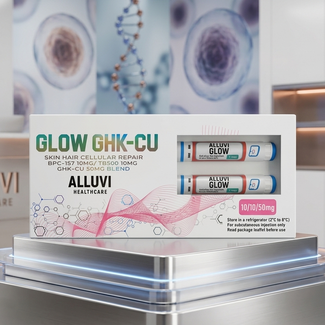 É original? GLOW GHK-Cu ALLUVI — como verificar autenticidade Synedica